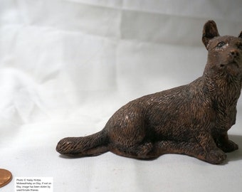 Post-MarvArt Antiqued-Copper Figurine - Welsh Corgi, "No Base" Version (2004, 1/5)