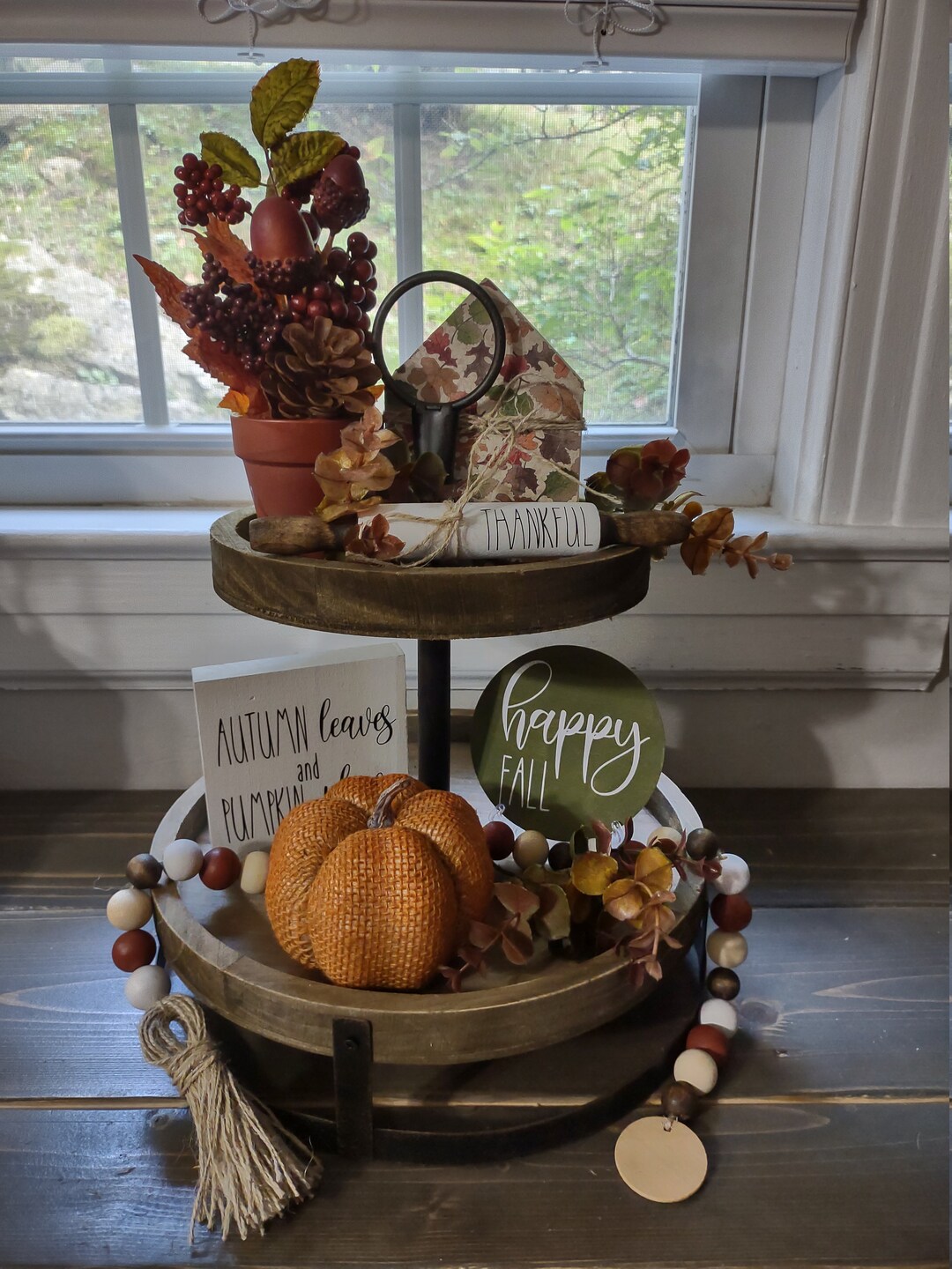 Fall Tiered Tray Decor Tiered Tray Decor Bundle Fall Decor Etsy