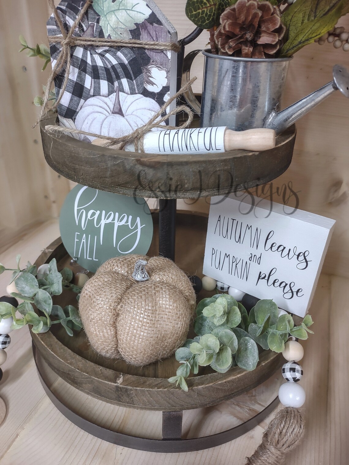 Fall Tier Tray Decor Tier Tray Decor Bundle Fall Decor Etsy