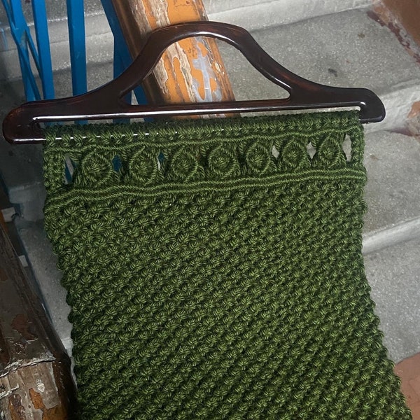 Mori girl 70s macrame bag