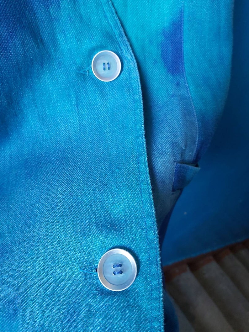 Acid wash cool blazer
