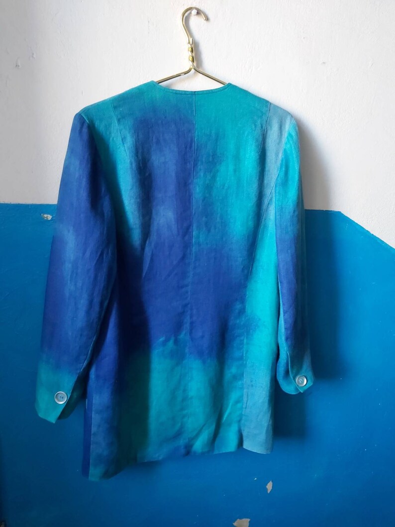 Acid wash cool blazer