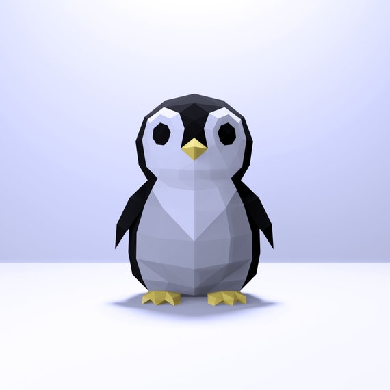 Papercraft Baby Penguin | Baby Penguin | DIY KIT Template