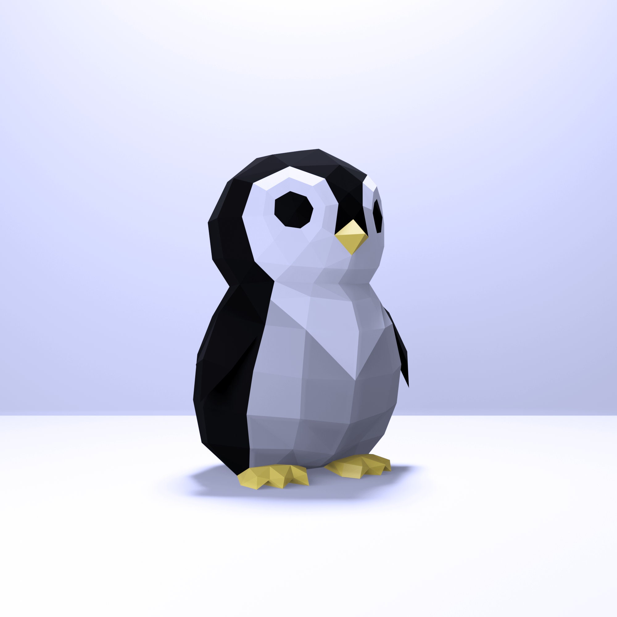 Papercraft Baby Penguin Baby Penguin DIY KIT Template 