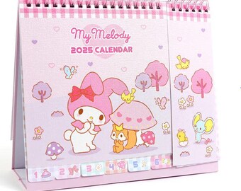 My Melody Desktop Calendar 2025-2026: Kawaii Office Schedule with Notes