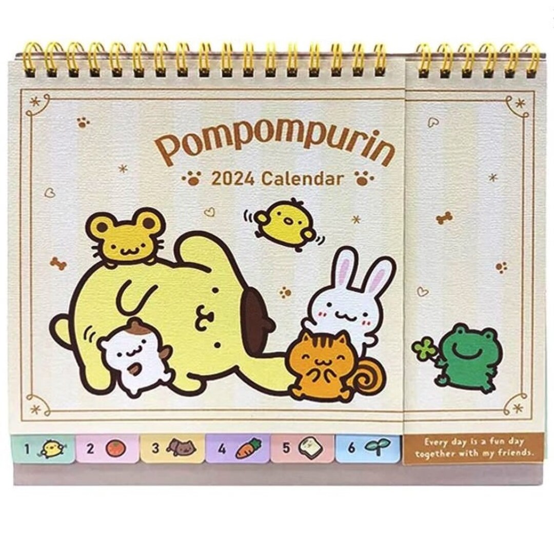 20242025 FEATURE Desktop Calendar Pompompurin Stand up Etsy