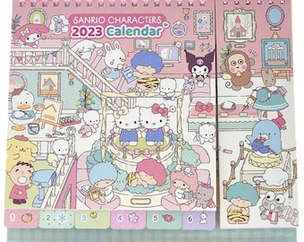 Sanrio 2023 Large Wall Hanging Calendar Hello Kitty - Etsy