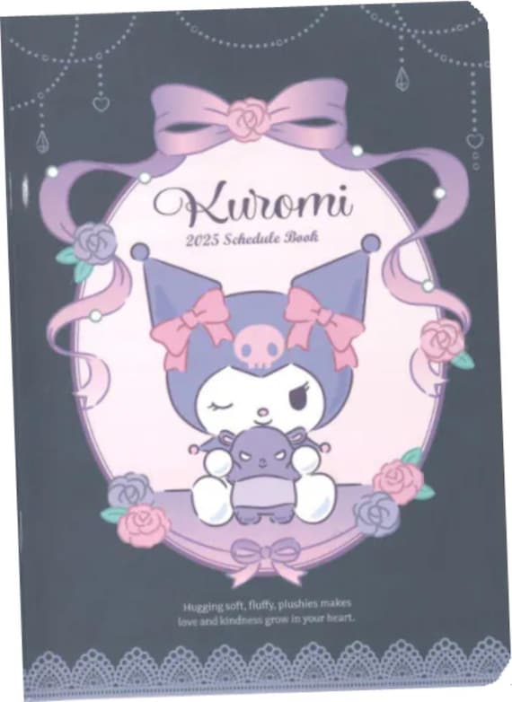 カレンダー・スケジュール kurumi 2025~2026 Kawaii Kuromi Devil Melody Journal Planner Schedule