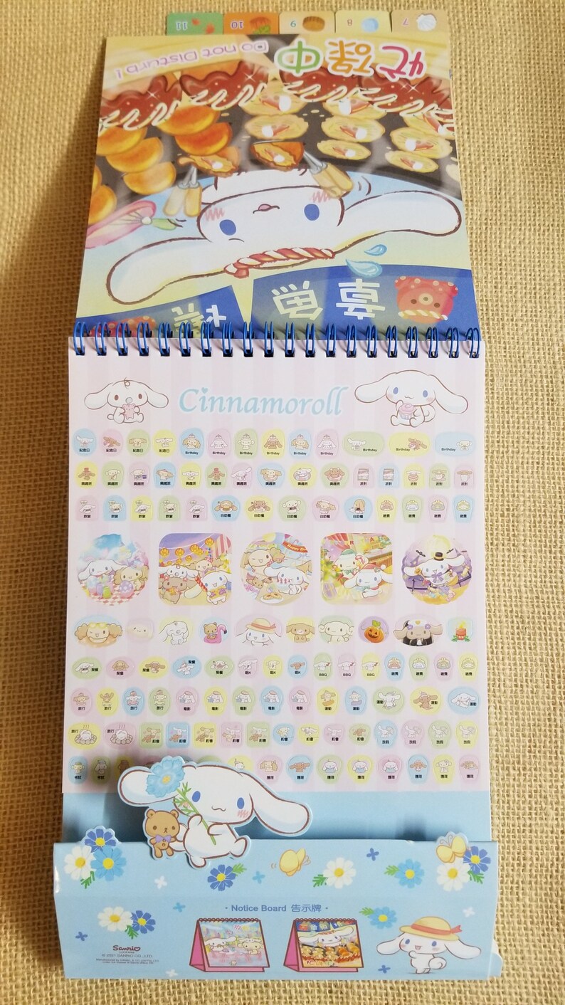 2022 FEATURE Calendar Cinnamoroll Desk Stand up Schedule W/ Etsy