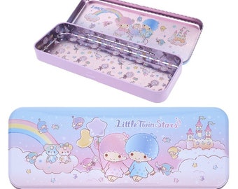 Petite Corbeille Vintage Little Twin Stars Sanrio - Tôle - 1987 Made In Japan - Occasion