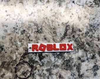 Roblox Keychain Etsy - roblox logo keychain