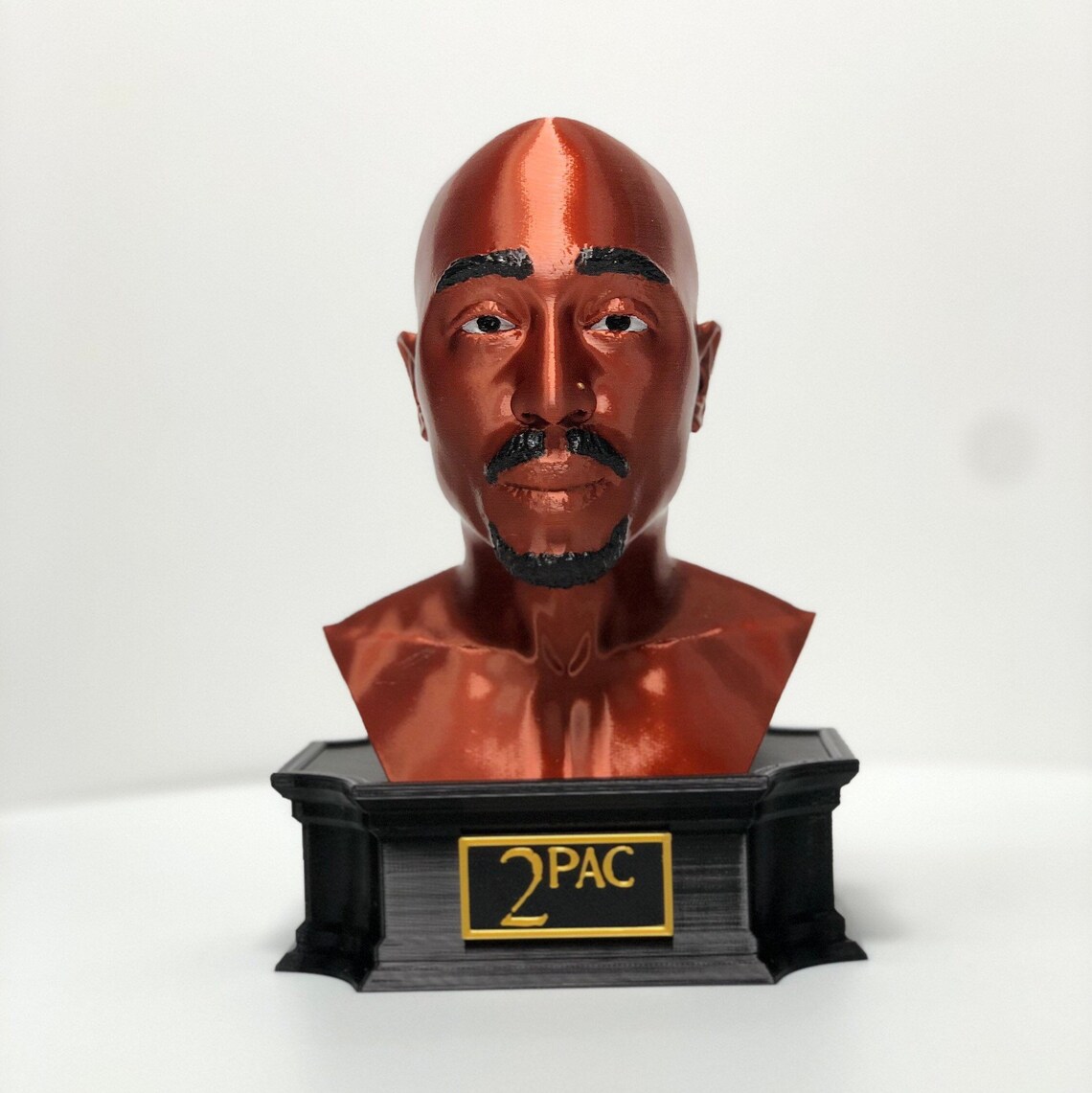 2Pac Bust Sculpture Tupac Shakur statue avec piédestal Etsy