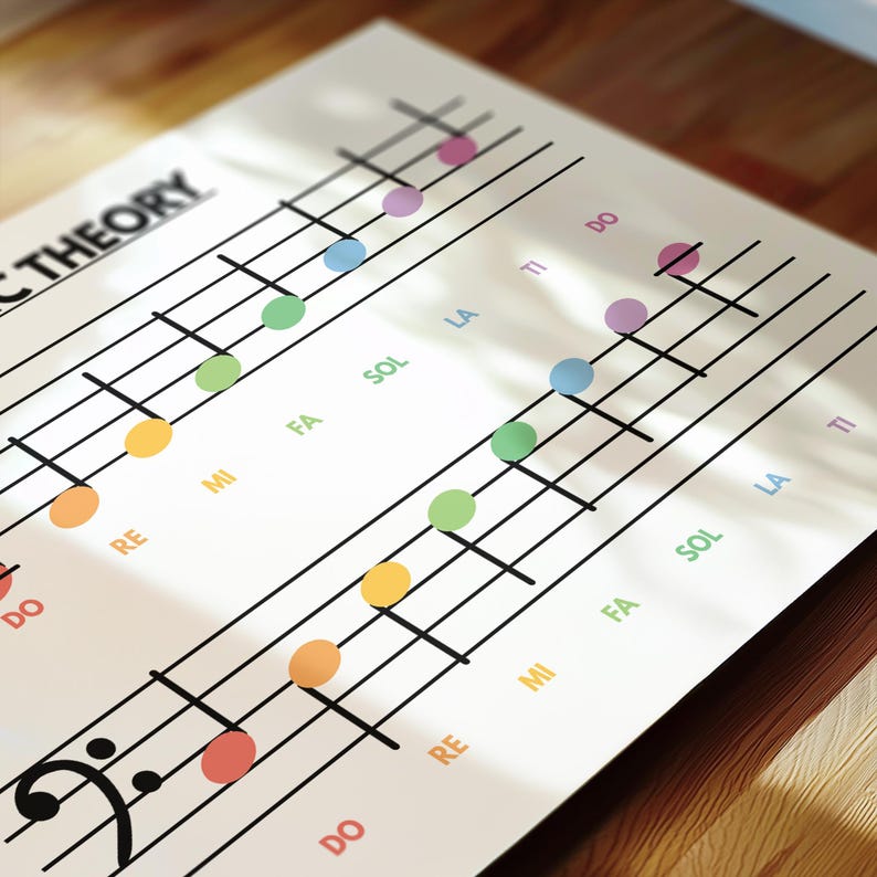 MUSIC THEORY POSTER, Masic Terms, Music poster, Educational poster, Poster for Kids, Classroom Wall Art, Digital Download image 4