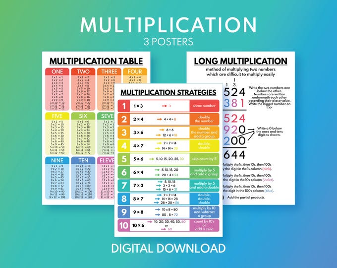 Thousands Graph Chart Number Chart 1-1000 | Numbers 1 to 1000 Chart | Thousands Chart by 10's ...
