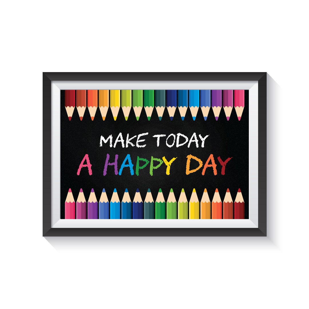 CLASSROOM DECOR Chalkboard Poster Crayons Classroom Wall - Etsy