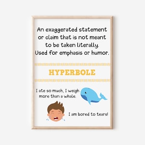FIGURATIVE LANGUAGE - Set of 8 Posters, English Language, Classroom ...