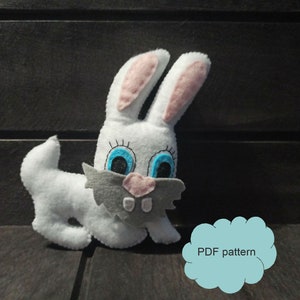 Felt bunny sewing pattern pdf