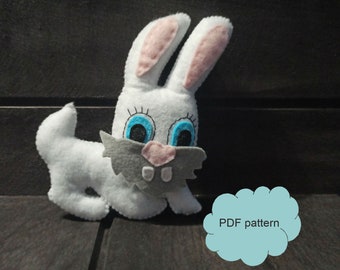 Felt bunny sewing pattern pdf