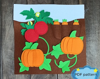 Felt quiet book pages pdf sewing pattern