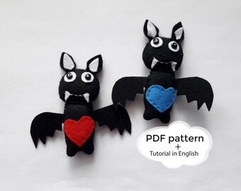 felt bat, halloween decoration, animal pattern