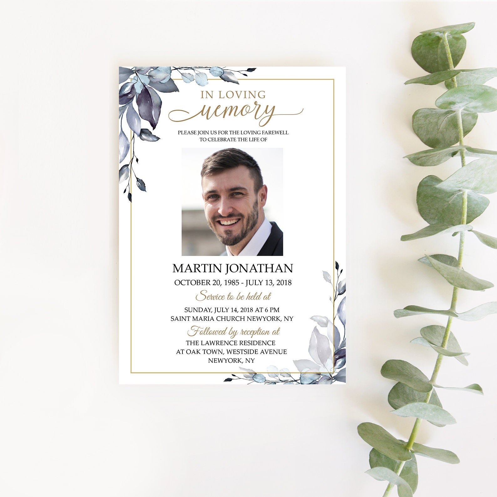 Funeral Invitation Templates Funeral Invitation Templates