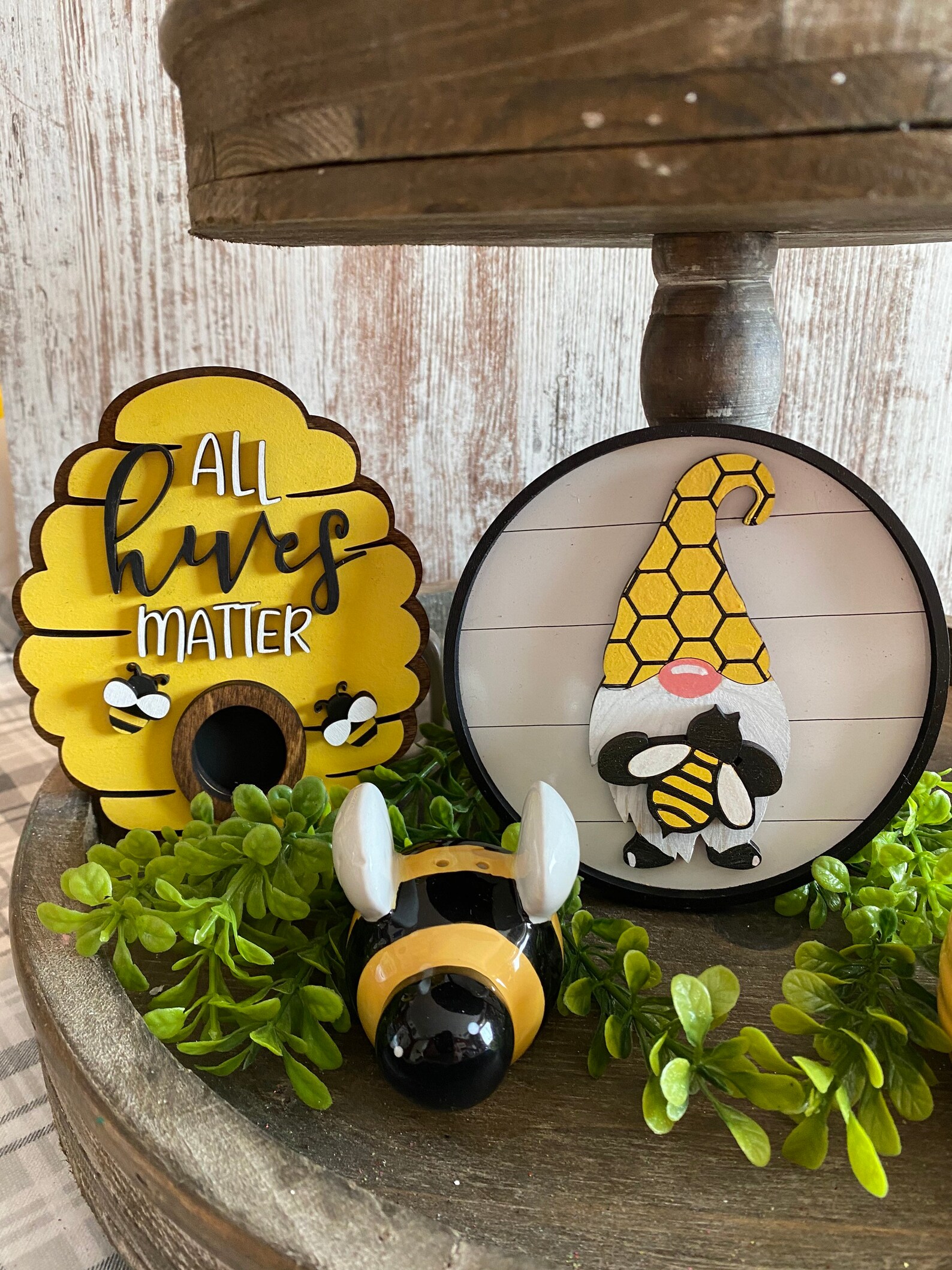 Honey Bee Tiered Tray Decor Bundle Etsy