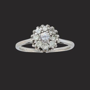 Diamond Cluster Ring