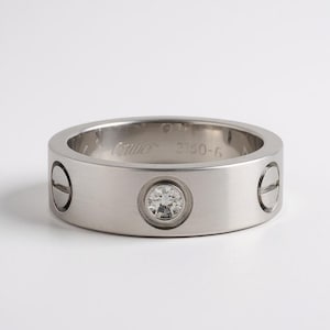 Cartier 3-Diamond Love Ring (Classic Model)
