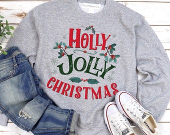 jolly holly christmas jumper