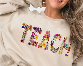 Teach Sweatshirt, Cute Teacher Sweatshirt, Teacher Appreciation Gift, Back To School, Elementary Teacher Shirt, Team Teacher Shirt Gift