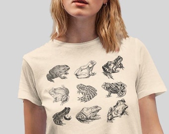Cute Frog Shirt - Goblincore Clothing Frog and Toad Shirt Grunge Shirt Cottagecore Shirt Cottage Core Emo Shirt Aesthetic Shirt Frog T Shirt