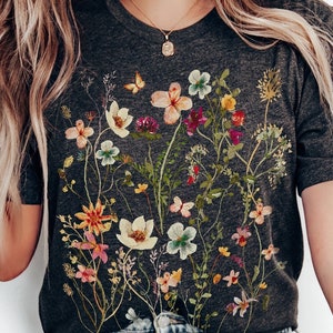 Sag Harbor Shirt Womens 12 Floral SHEER Short Sleeve Button