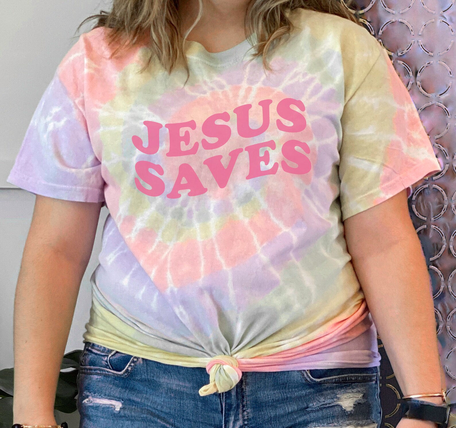 Jesus Saves Tie Dye Christian Shirt Christian Tie Dye Tee Etsy