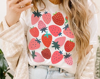 Strawberry Shirt Strawberry Clothes Strawberry Top Garden