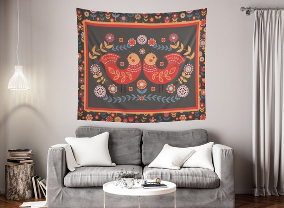 Folk art tapestry hotsell