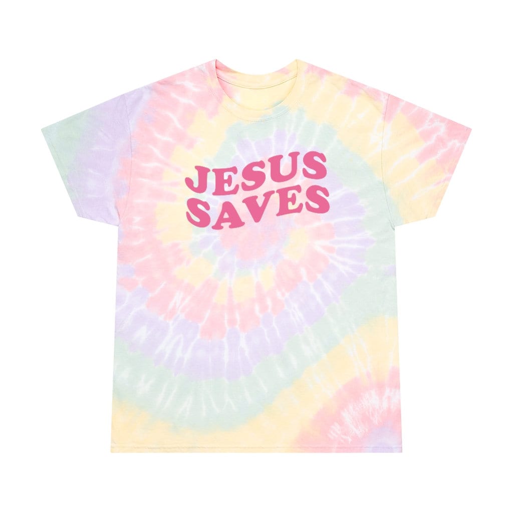 Jesus Saves Tie Dye Christian Shirt Christian Tie Dye Tee Etsy
