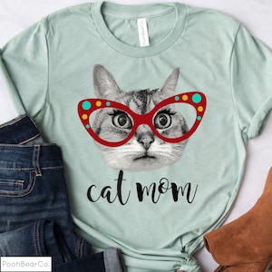 Cat Mom Shirt, Best Cat Mom Ever Shirt, Cat Mama Shirt, Funny Cat Shirt, Cat Lover Gift, Gift for Cat Lover, Tabby Cat Shirt Heather Prism Dusty