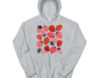 格安新品  Strawberry Hoodie Garden Top Strawberry Clothes Strawberry トップス