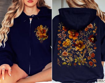 Cottage Zip-Up Hoodie Flower – SCULPTOR JAPAN