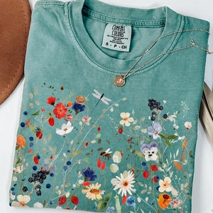 トップス Camphor wood flower embroideryshirt Camphor wood シャツ flower embroidery SAGARA h/s shirt