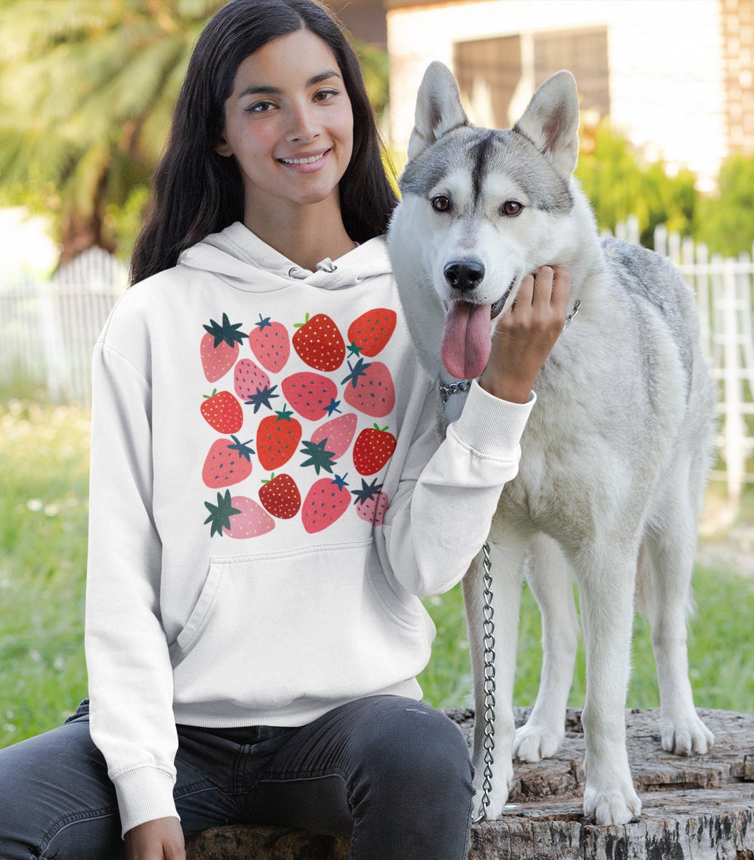 Strawberry Hoodie Strawberry Clothes Strawberry Top Garden
