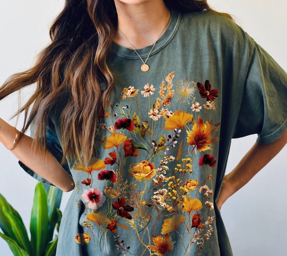 Floral Summer Tee Nature's tapestry Flower T-ShirtFloral Summer Tee  Nature's tapestry Flower T-Shirt Floral Summer Tee Nature's tapestry Flower