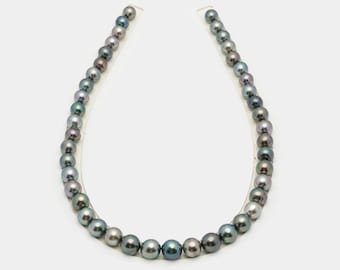 44pcs Multicolor 8-11mm - NR AAA/AA Quality Tahitian Pearl Necklace NL1245