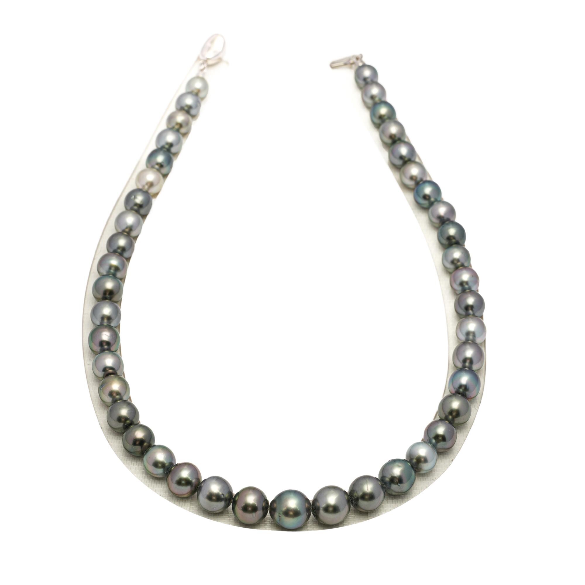 43pcs Mix 8-11mm - SR/NR Aaa/aa Quality Tahitian Pearl Drilled