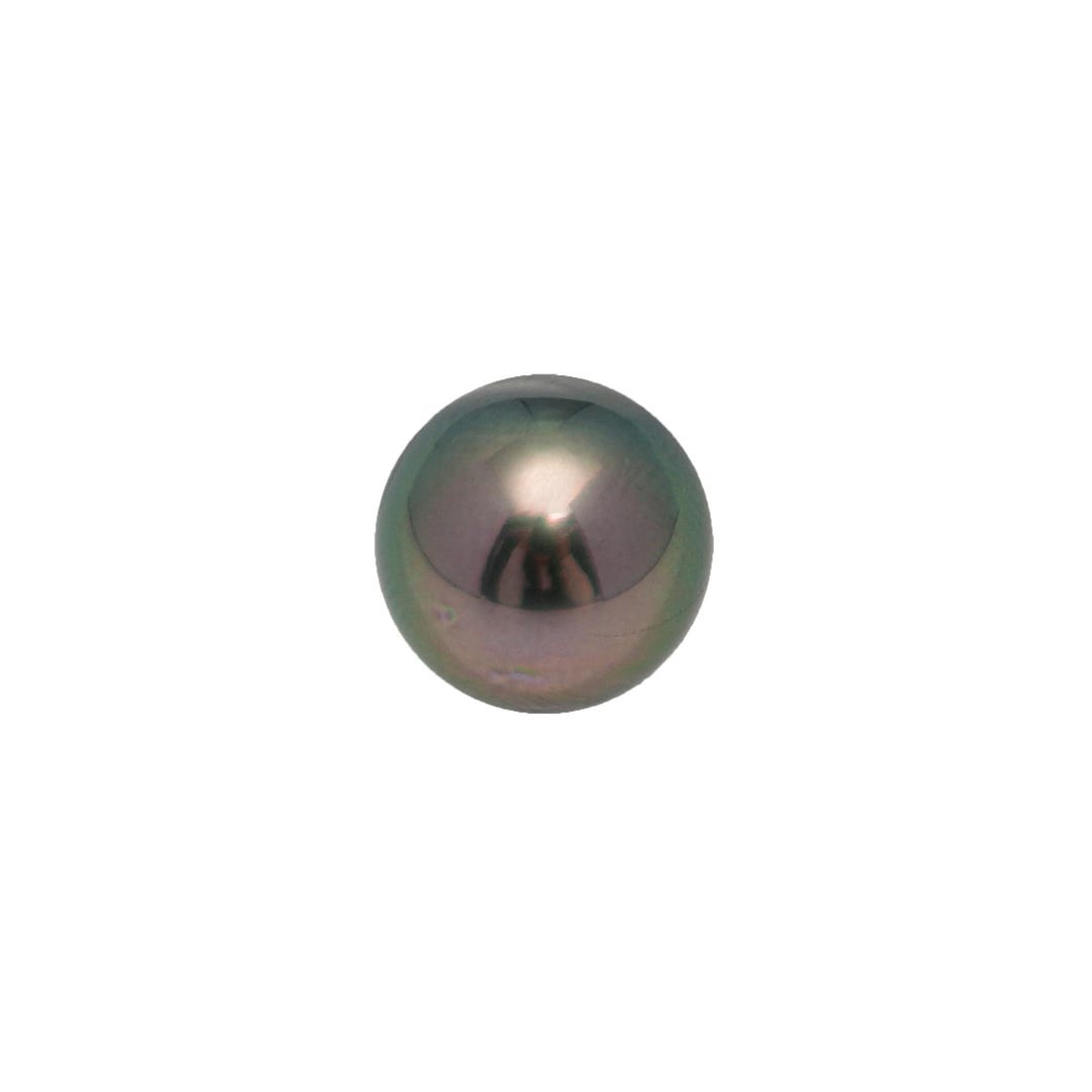 Broche En Argent Sterling Avec Perle De Tahiti Paon – 10,0 Mm, Qualité AAA – Neuf Sans Emballage