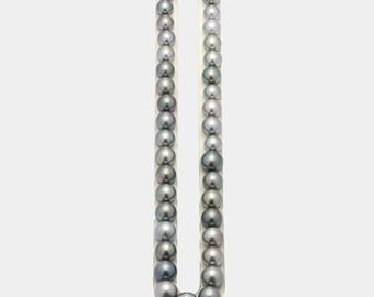 37pcs Light 10-13mm - RSR AA/AAA Quality Tahitian Pearl Necklace NL661