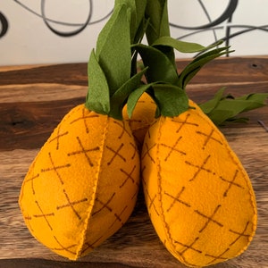 Felt food fruit Ananas