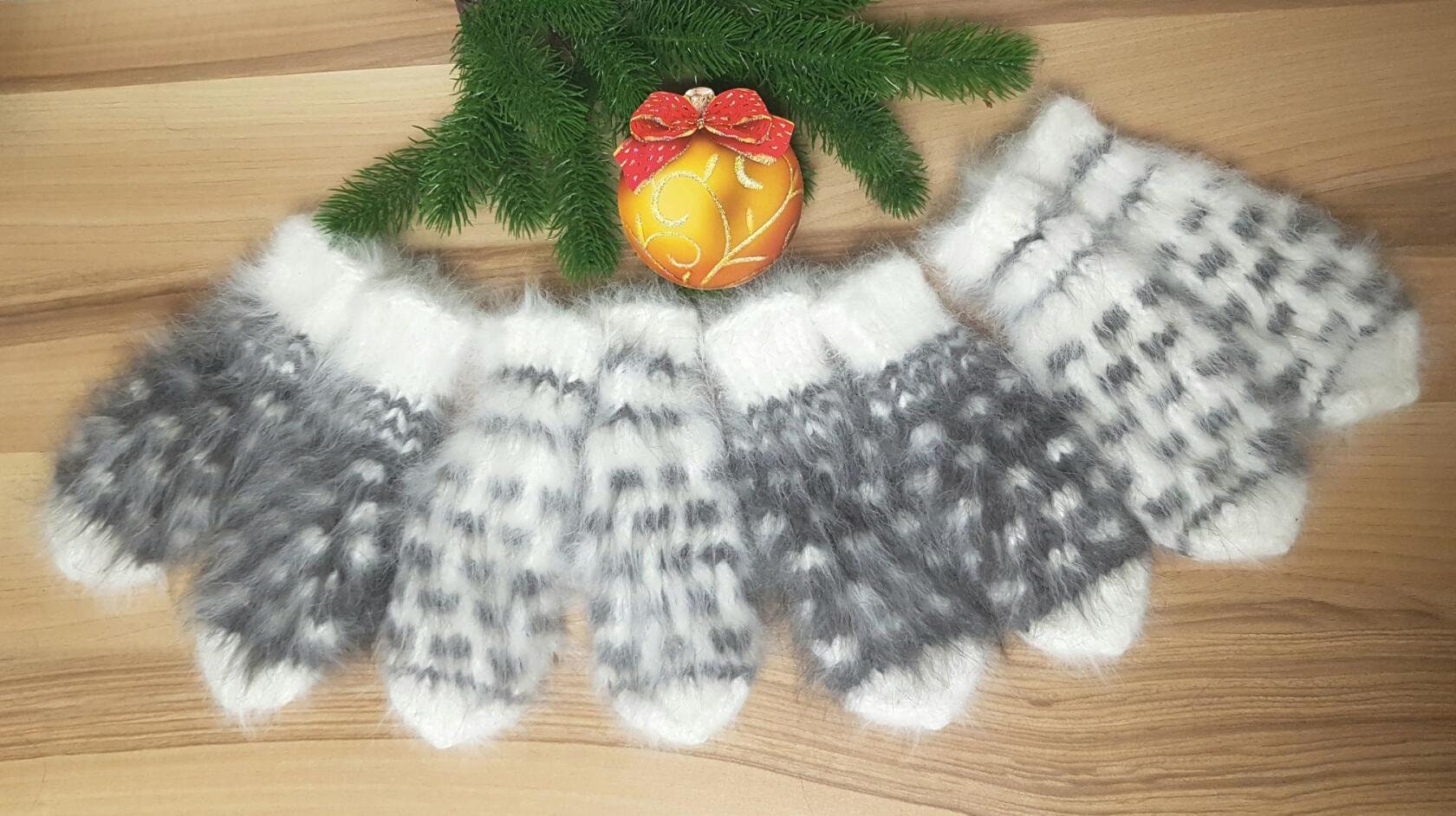 Rabbit fur mittens kids/Fluffy mittens toddler/Winter gloves Etsy