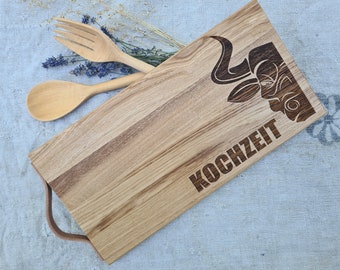 Cutting board - Vesper board serving board made of wood -Handmade - Cuttingboard - Unique - Father's Day - Mother's Day - Gift - customizable