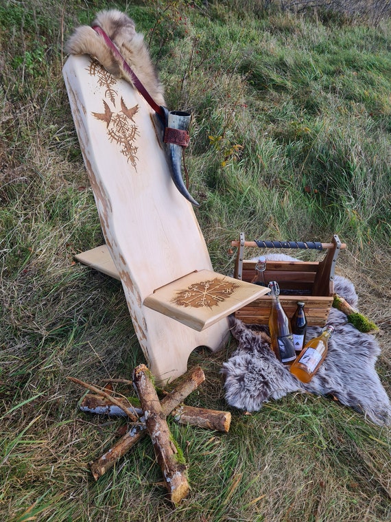 Trapper Chair-viking Chair-plug-in Chair-minimalist-fishing Chair-outdoor  Campfire-garden Chair-medieval Relaxation Chair-camping Chair 
